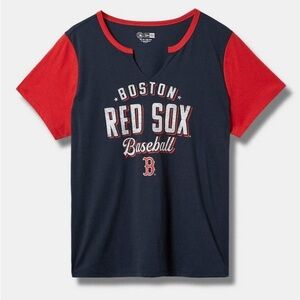 Torrid MLB Boston Red Socks Classic Fit Notch Tee | Navy | NWT | Size 2, 2x